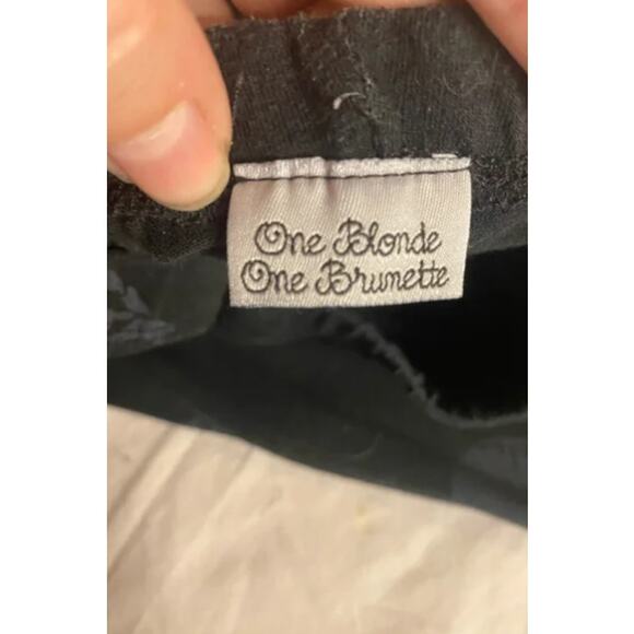 One Blonde One Brunette Skull Print Leggings Goth Streetwear XS/S - Picture 3 of 4